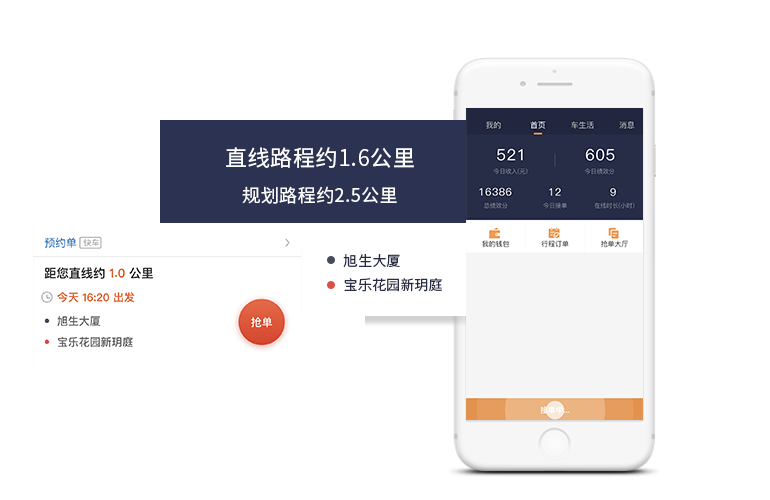搶單/派單模式，百秒應(yīng)答